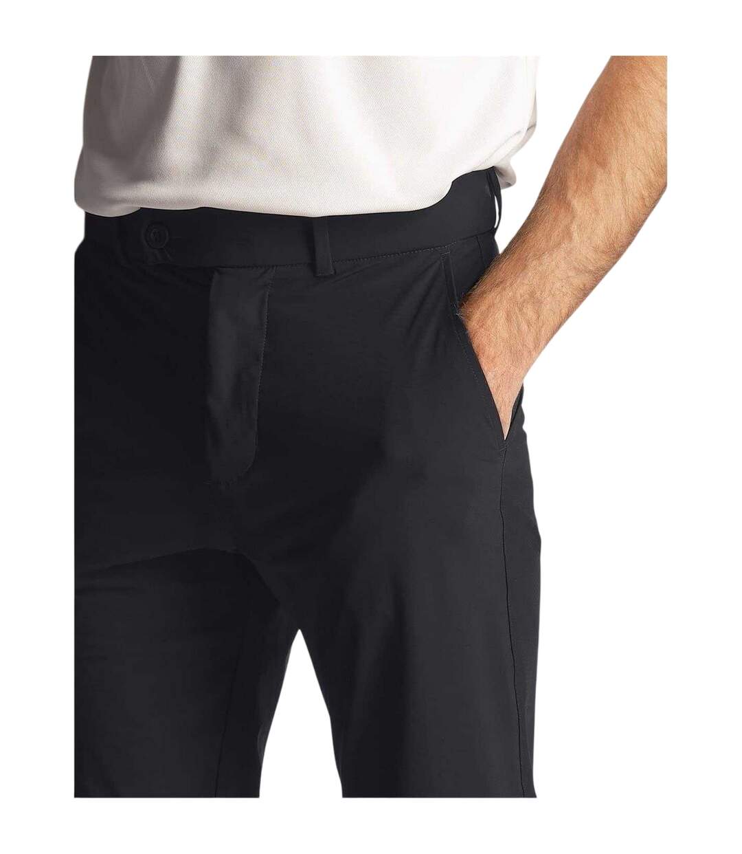 Chino Cintré Et Uni Airlight Homme Noir Lyle & Scott-4