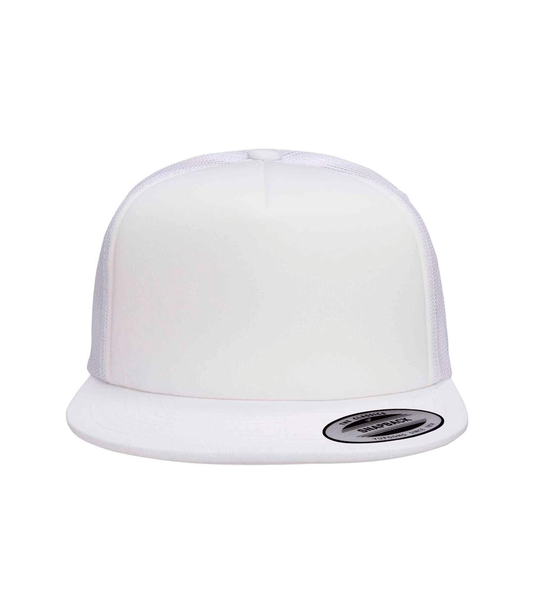 Casquette trucker flexfit blanc Yupoong-1