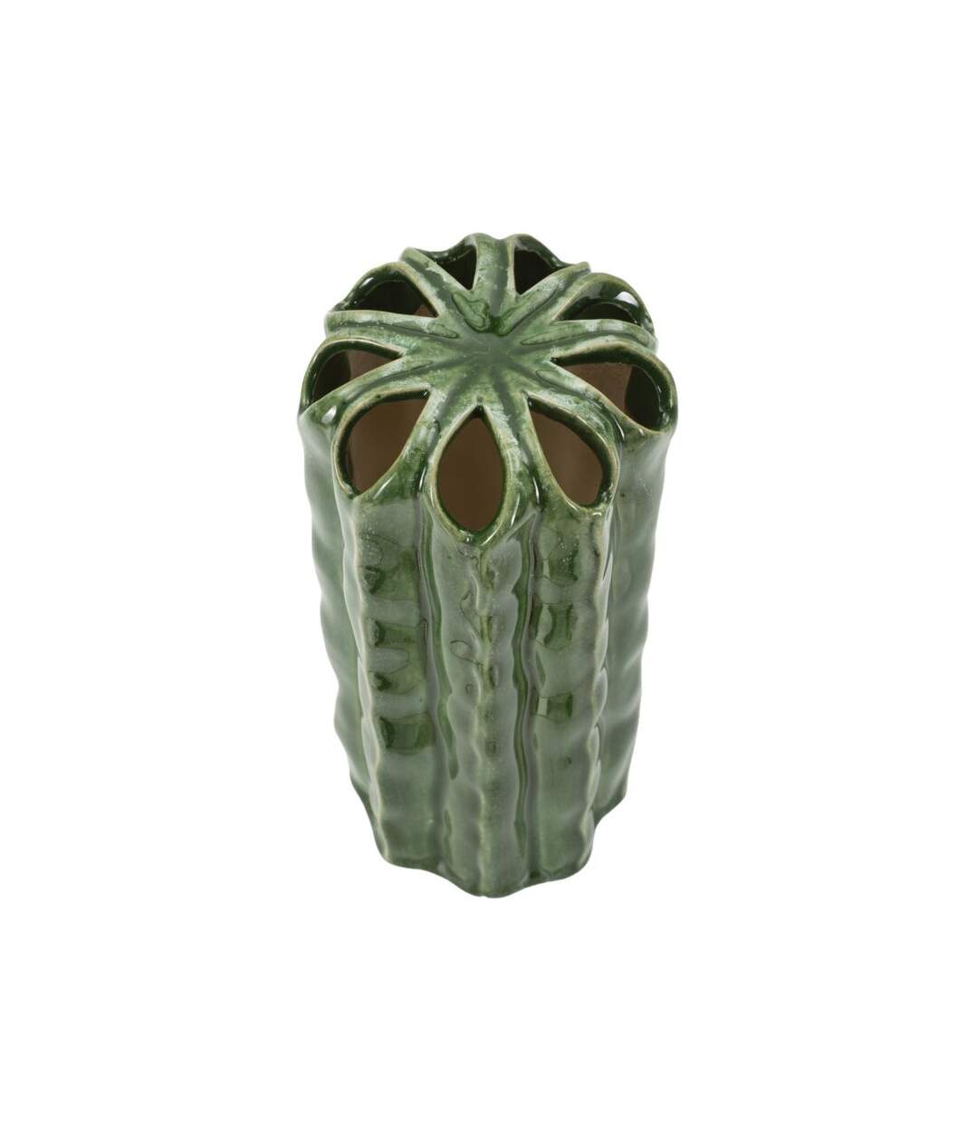 Vase en Céramique Cactus 23cm Vert-2