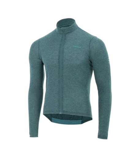 Mens Full Zip Cycling Jersey Green Marl Pinnacle