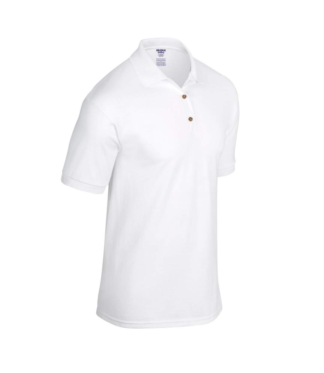 Polo adulte blanc Gildan-3