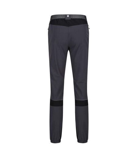 Pantalon de randonnée mountain homme gris phoque / noir Regatta