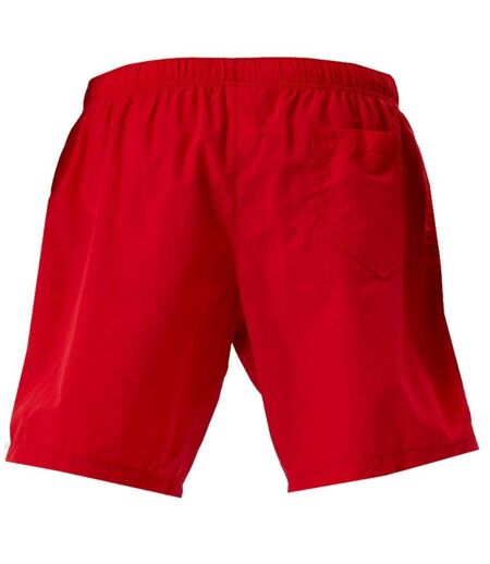 Short De Bain Motif/style Logo Métallique Homme Rouge Moschino