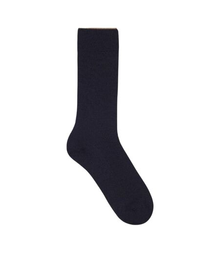 Mens Plain Ankle Cashmere Socks Dark Blue Boss