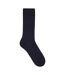 Mens Plain Ankle Cashmere Socks Dark Blue Boss-1