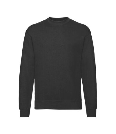 Fruit of the Loom Mens Lightweight Drop Shoulder Sweatshirt (Black) - UTPC6236
