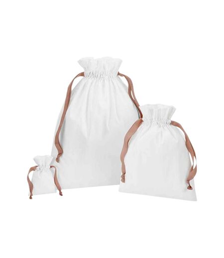 Sac Pour Cadeau 22 Cm X 15 Cm Blanc Doux Rose Doré Westford Mill