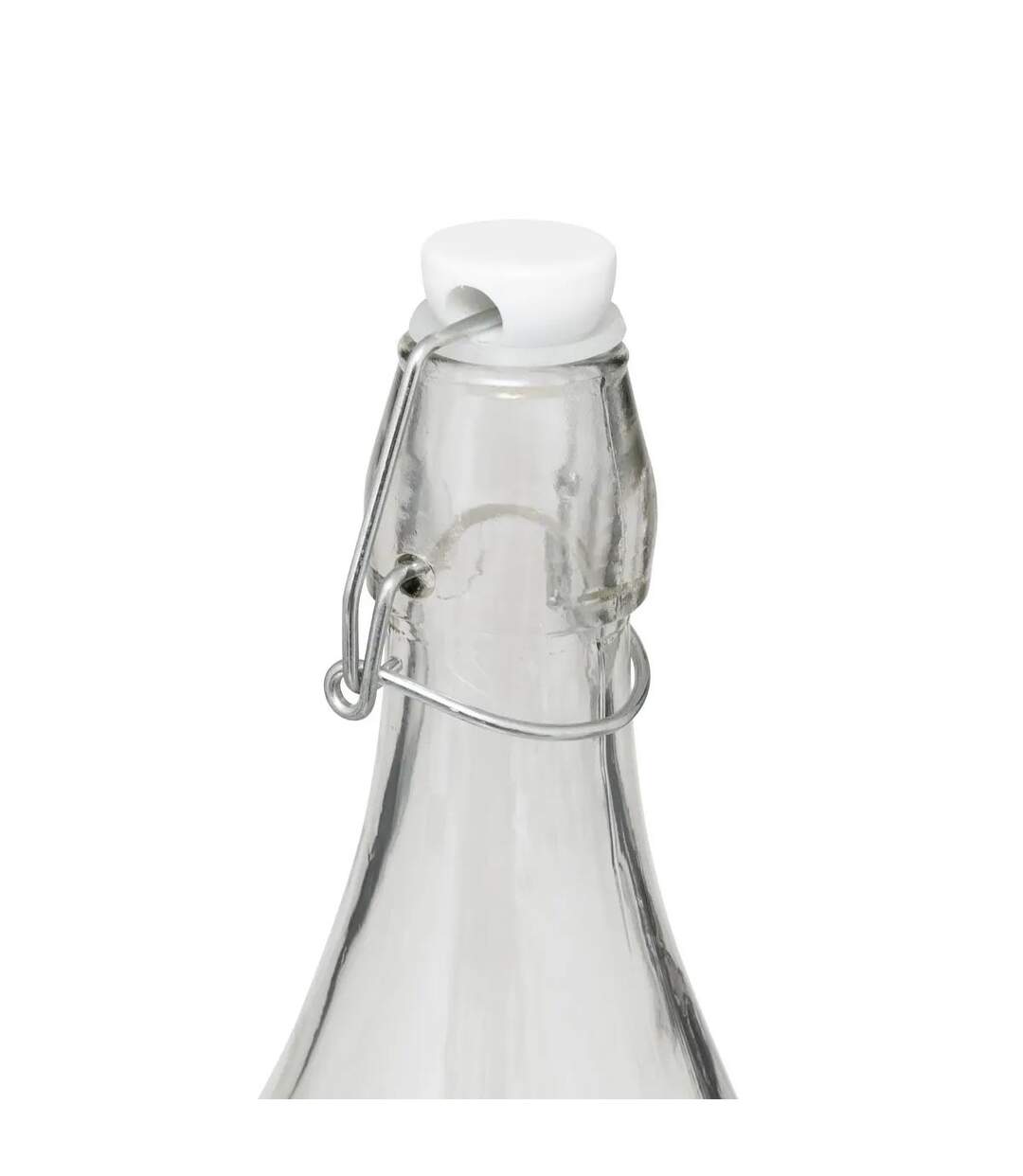 Bouteille Limonade en Verre White Floral 1L Transparent-2