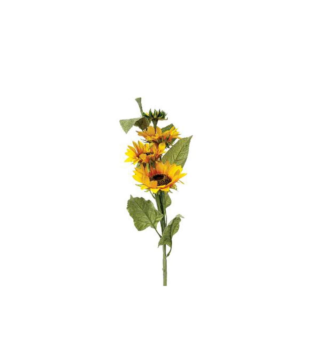 Fleur Artificielle Tournesol 80cm Jaune-2