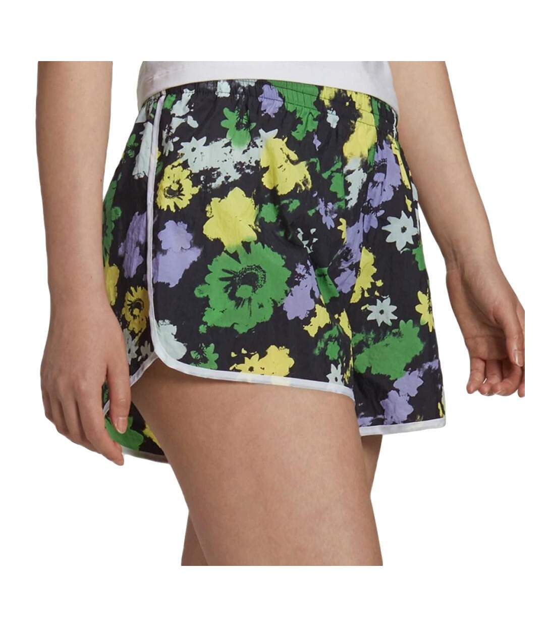 Short Noir à fleurs Femme Adidas Floral - 14A-1