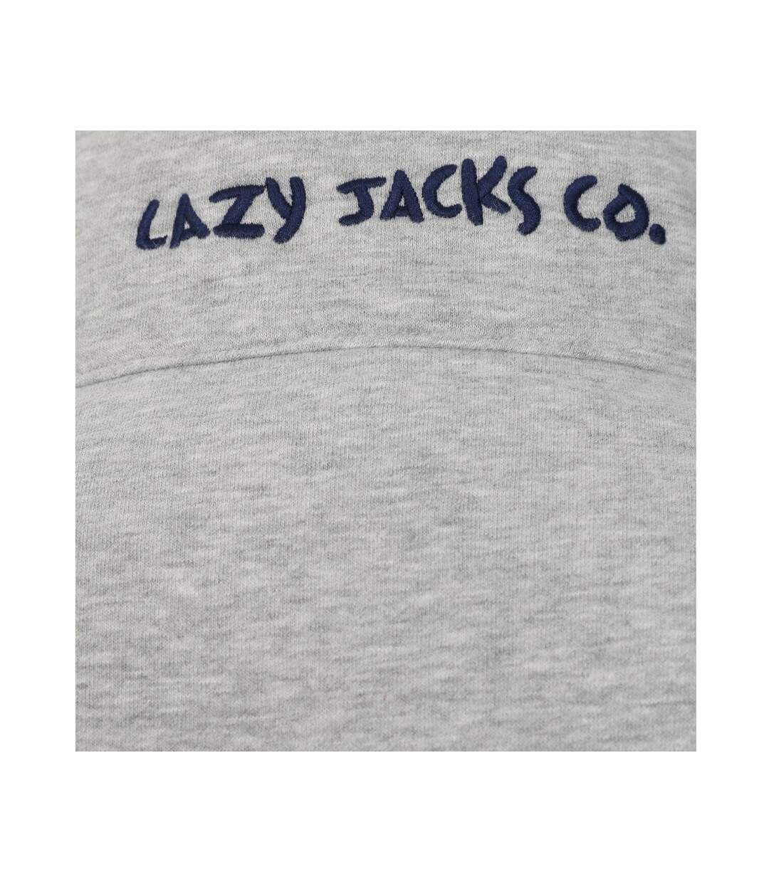 Sweat Motif/style Logo Femme Gris Chiné Lazy Jacks-3