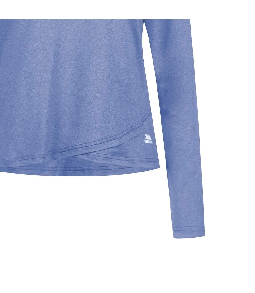 Haut De Sport Manches Longues Britney Femme Bleu Brumeux Chiné Trespass-3