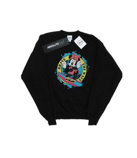 Disney Sweat Womens/Ladies Minnie Mouse Brave The Wave (Noir) - UTBI27497