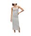 Robe Grise Femme Vero Moda Soft Maxi - L