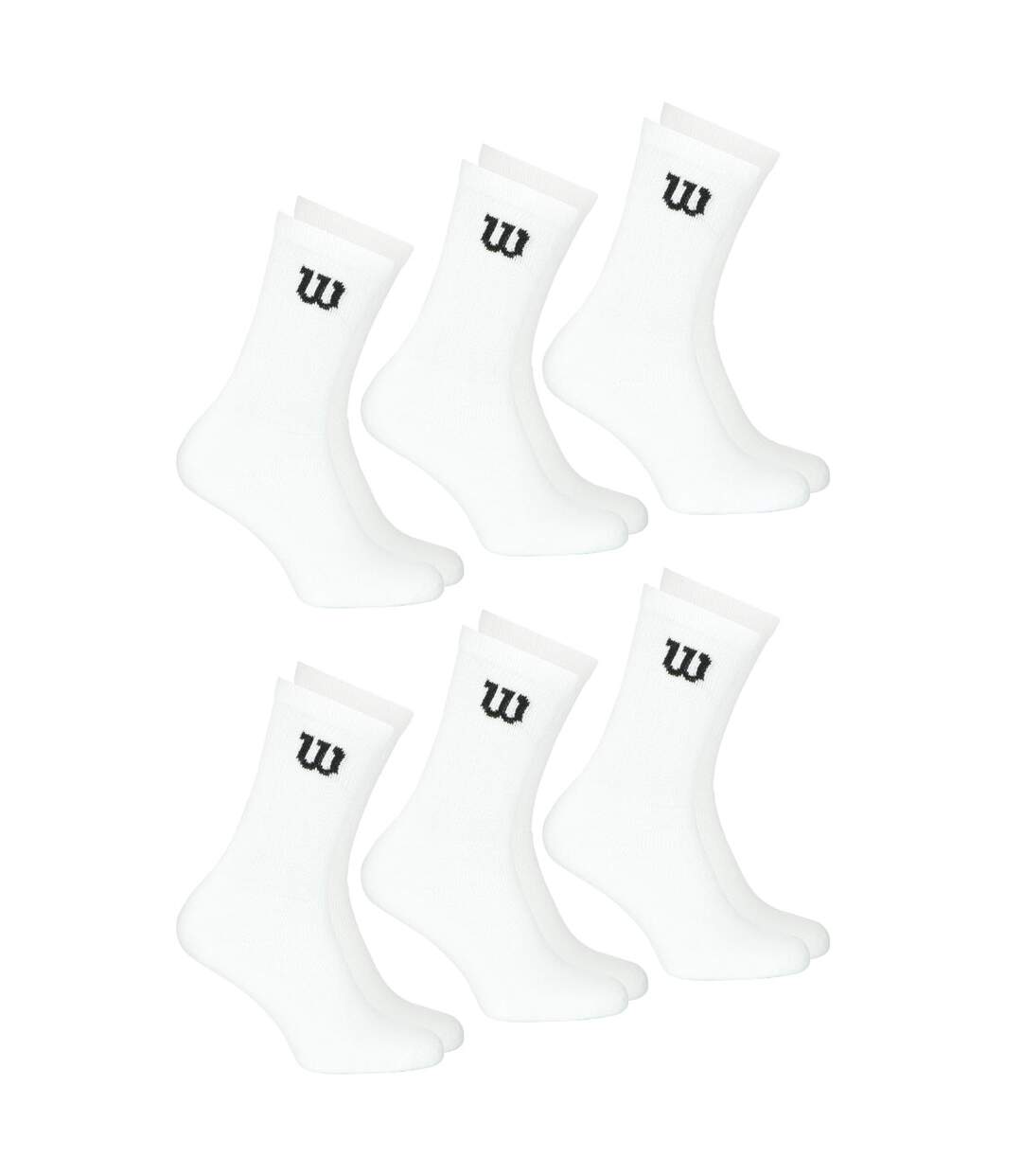 Lot de 6 chaussettes hautes homme Sport Wilson-1