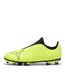 Mens Finesse Leather Firm Ground Football Boots Yellow Black Puma-2