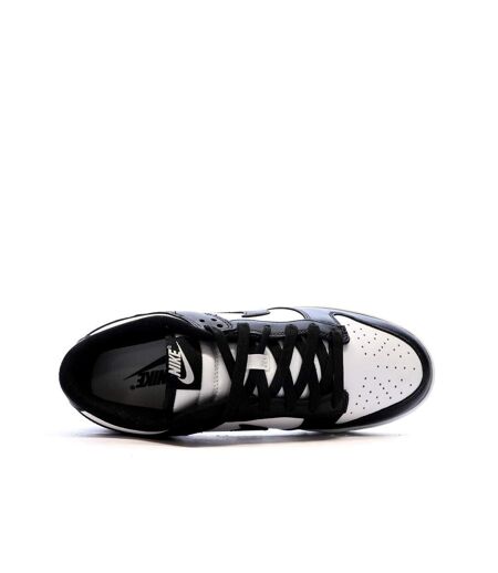 Baskets blanches/noires homme nike dunk low retro