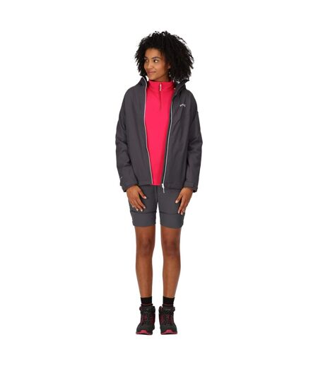 Womens/ladies Raddick Logo Waterproof Jacket Seal Grey Regatta