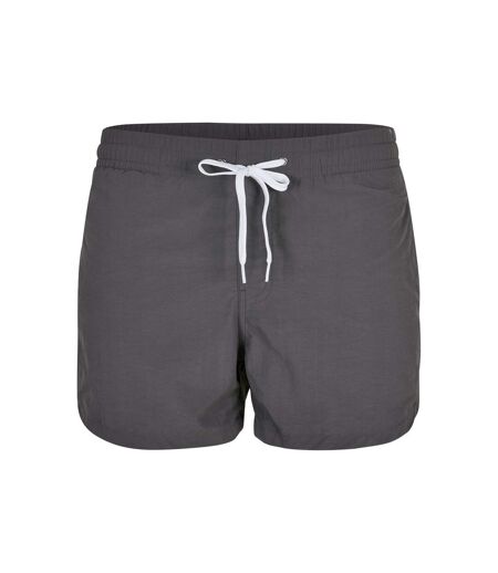 Short De Bain Homme Gris Foncé Build Your Brand