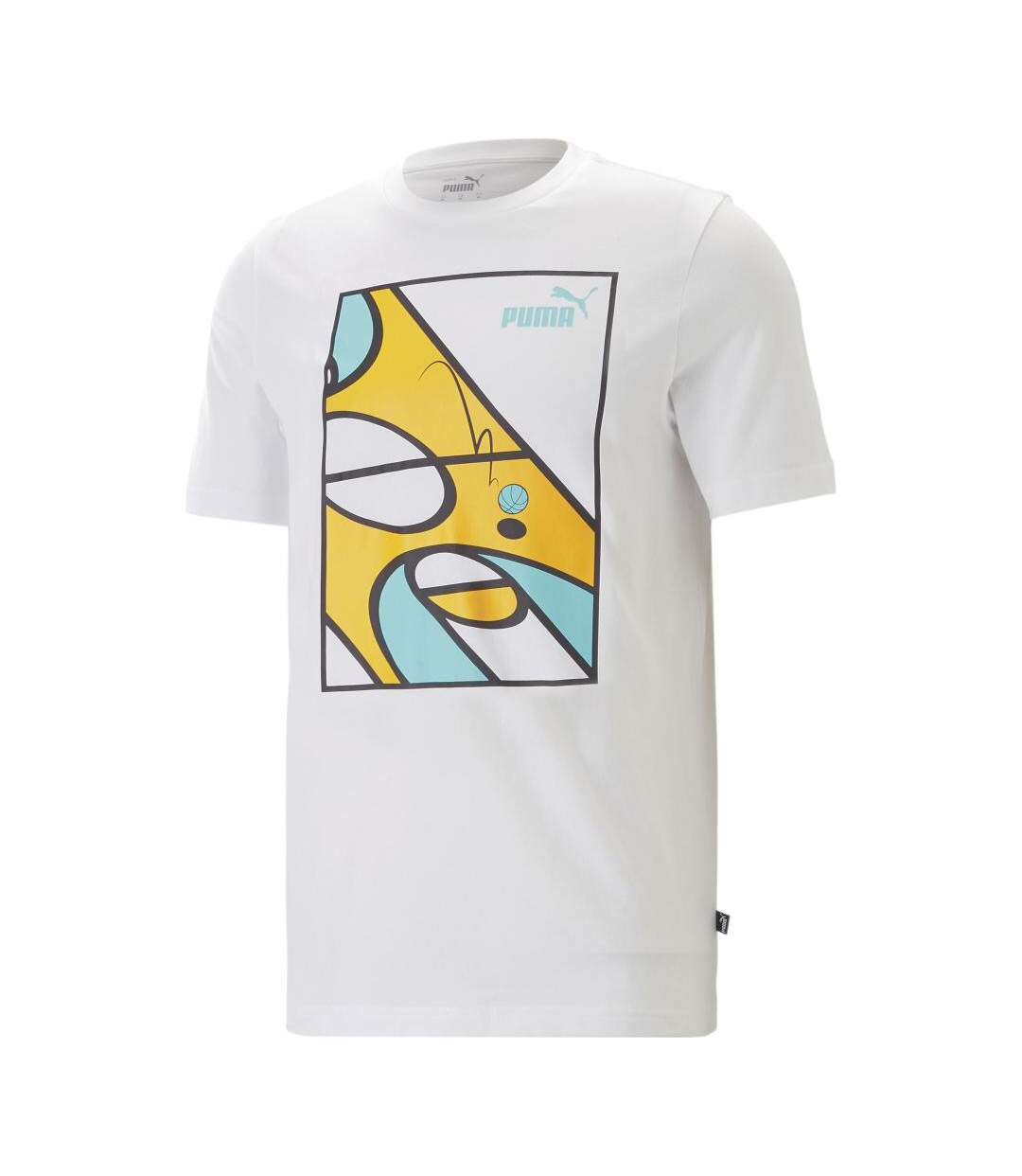 T-shirt Blanc Homme Puma Graphics Court - S