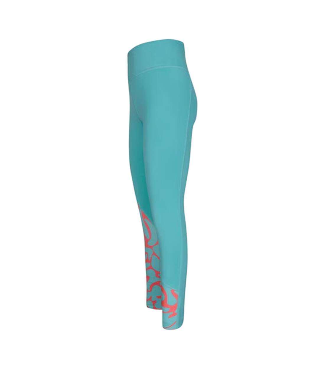 Legging Course À Pied Motif/style Abstrait Femme Bleu Sarcelle Reebok-3