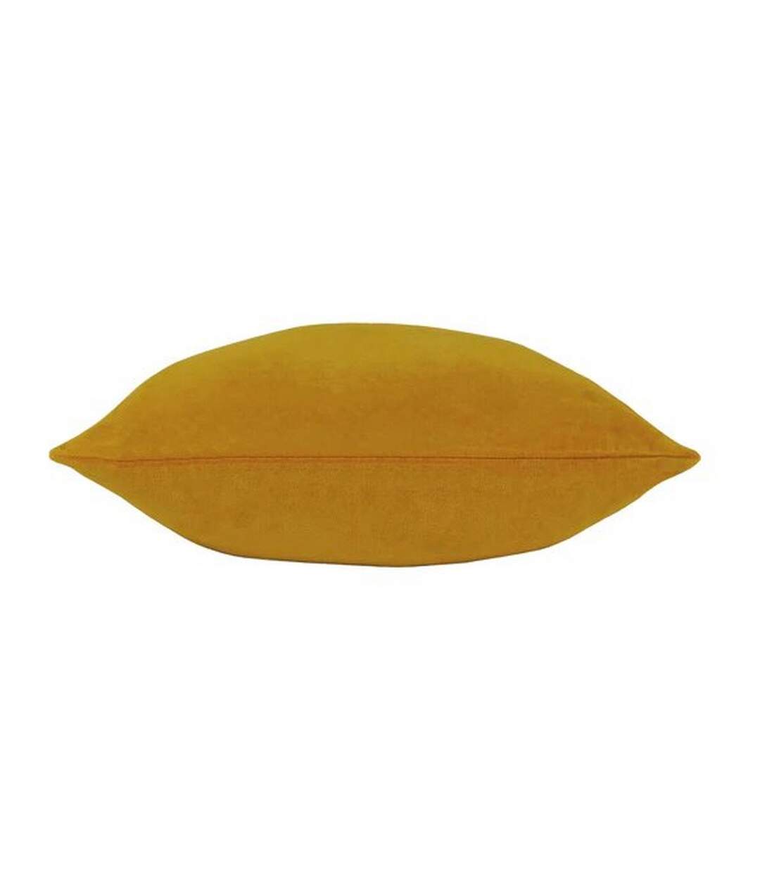 Solo velvet square cushion cover one size ochre yellow Furn