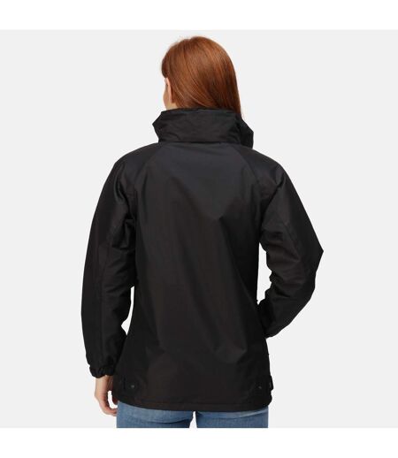 Regatta Womens/Ladies Waterproof Windproof Jacket (Fleece Lined) (Black) - UTRW1184