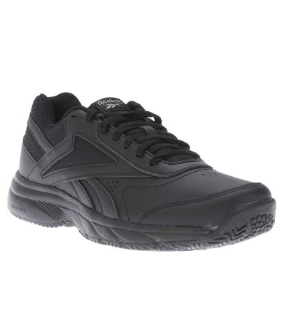 Womens/ladies work n cushion 4.0 leather walking trainers black Reebok