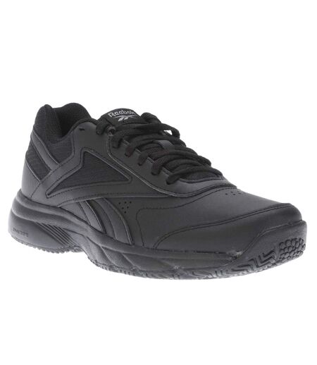 Womens/ladies work n cushion 4.0 leather walking trainers black Reebok