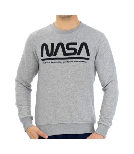 Sweat Gris Homme Nasa Crewneck - S