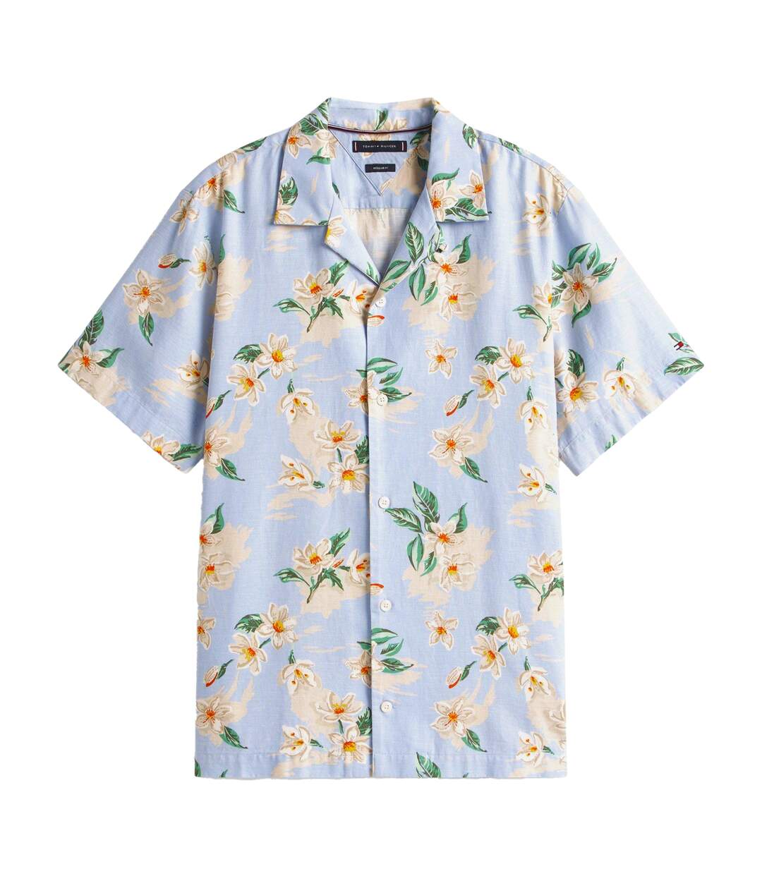 Chemise Motif/style Floral Homme Bleu Pâle Tommy Hilfiger-2