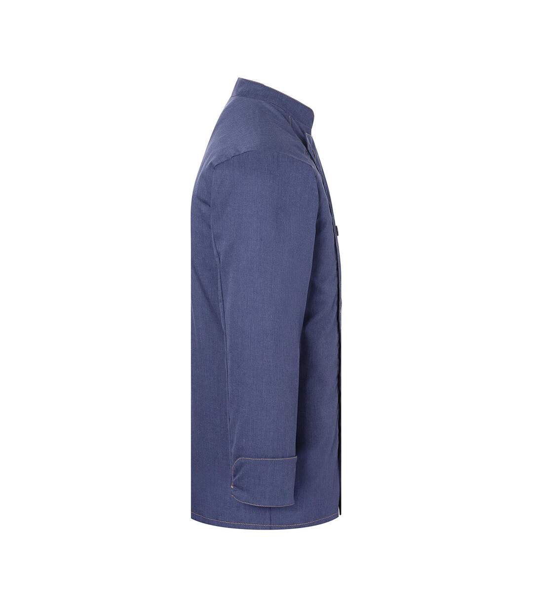 Unisex Adult Jean Style Stitching Chef Jacket Vintage Blue Karlowsky-3
