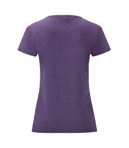 T-shirt value femme violet chiné Fruit of the Loom Fruit of the Loom