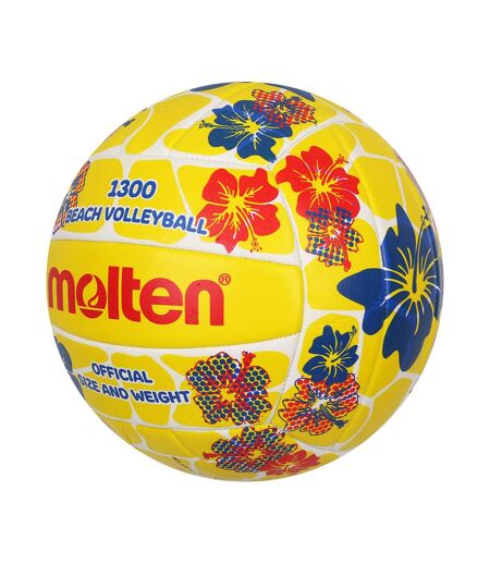 Ballon De Volley-ball Motif/style Plage Taille 5 Jaune Molten