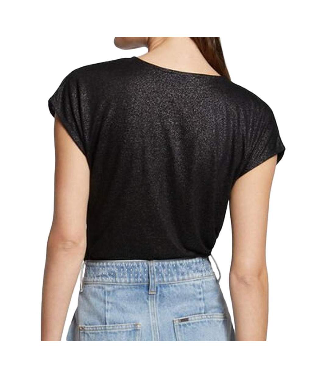 T-shirt noir femme morgan fantaisie 241 daga-2