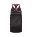 Womens/ladies Racerback Relaxed Fit Tank Top Black Puma-2
