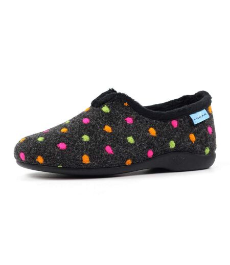 Chaussons Studio Femme Noir Lunar
