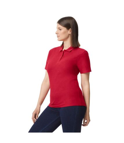 Polo femme rouge vif Gildan