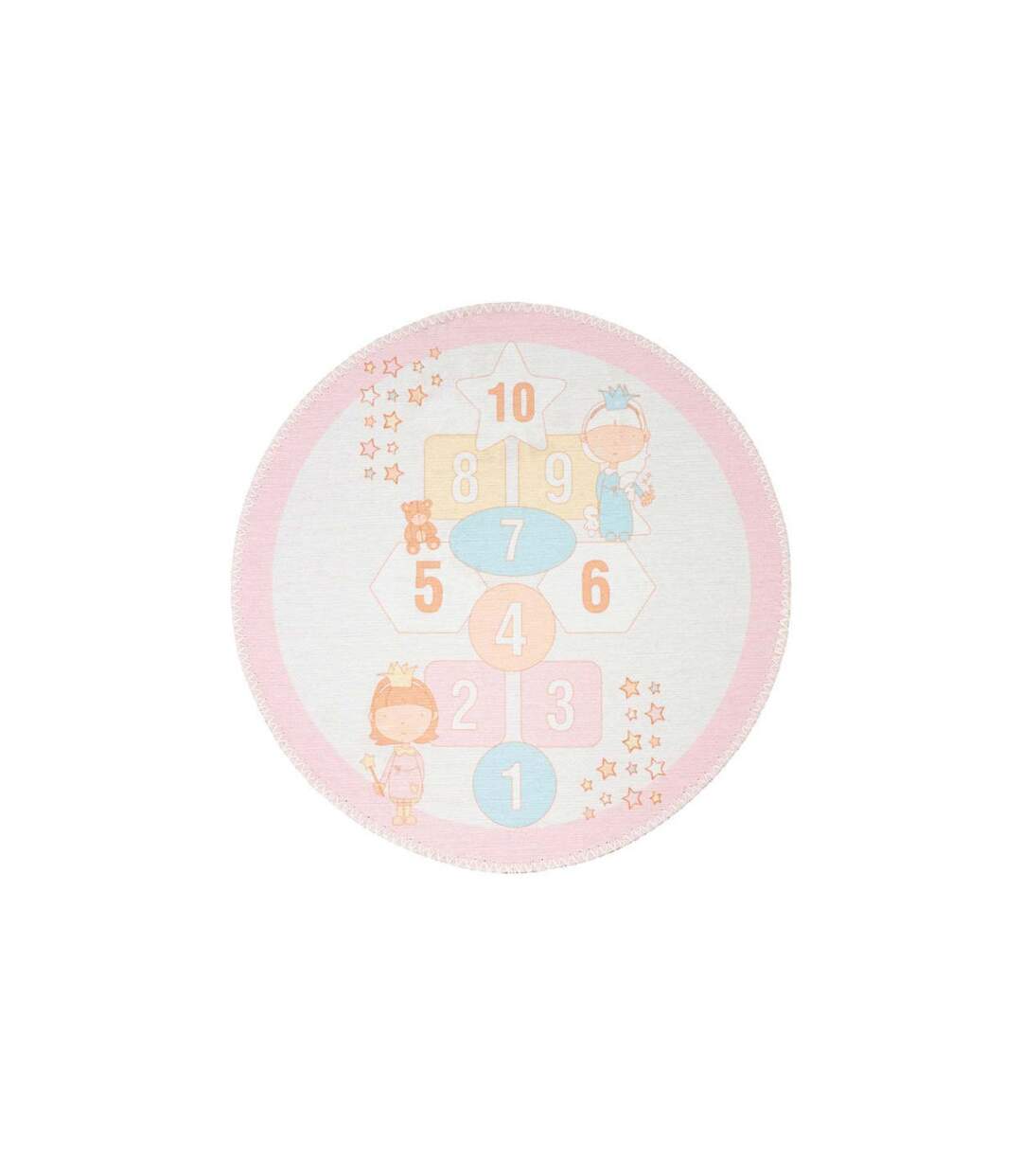Tapis Enfant Imprimé Playground 160cm Rose-1