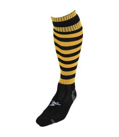 Unisex adult pro hooped football socks black/amber glow Precision