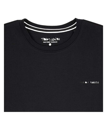 Sweat Noir Homme Teddy Smith Snark - L