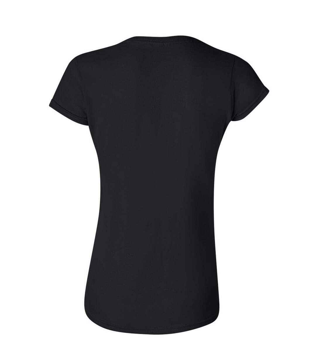 Ladies Soft Style Short Sleeve T-shirt Black Gildan-2