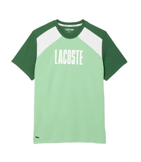 Mens Colour Block T-shirt Green Lacoste