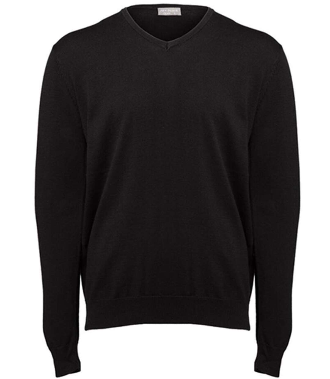 Pull col V - Homme - PK450 - noir-2