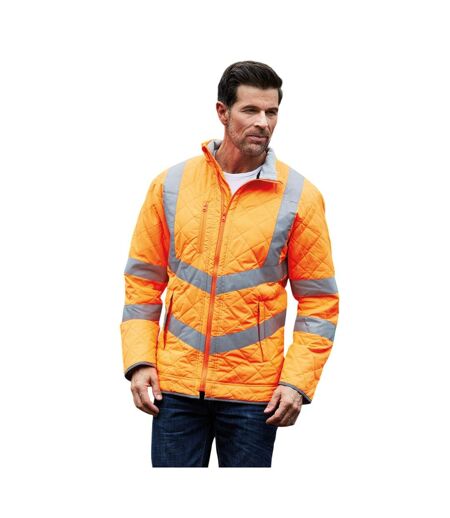 Veste kensington homme orange fluo Yoko