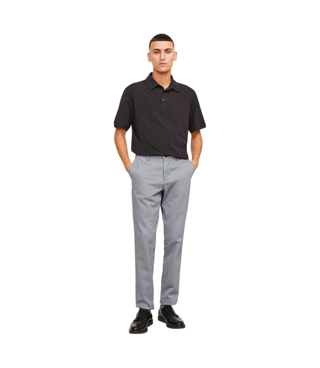 Chino Marco Bowie Homme Gris Ultime Jack And Jones-2