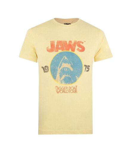 T-Shirt orange homme jaws world tour