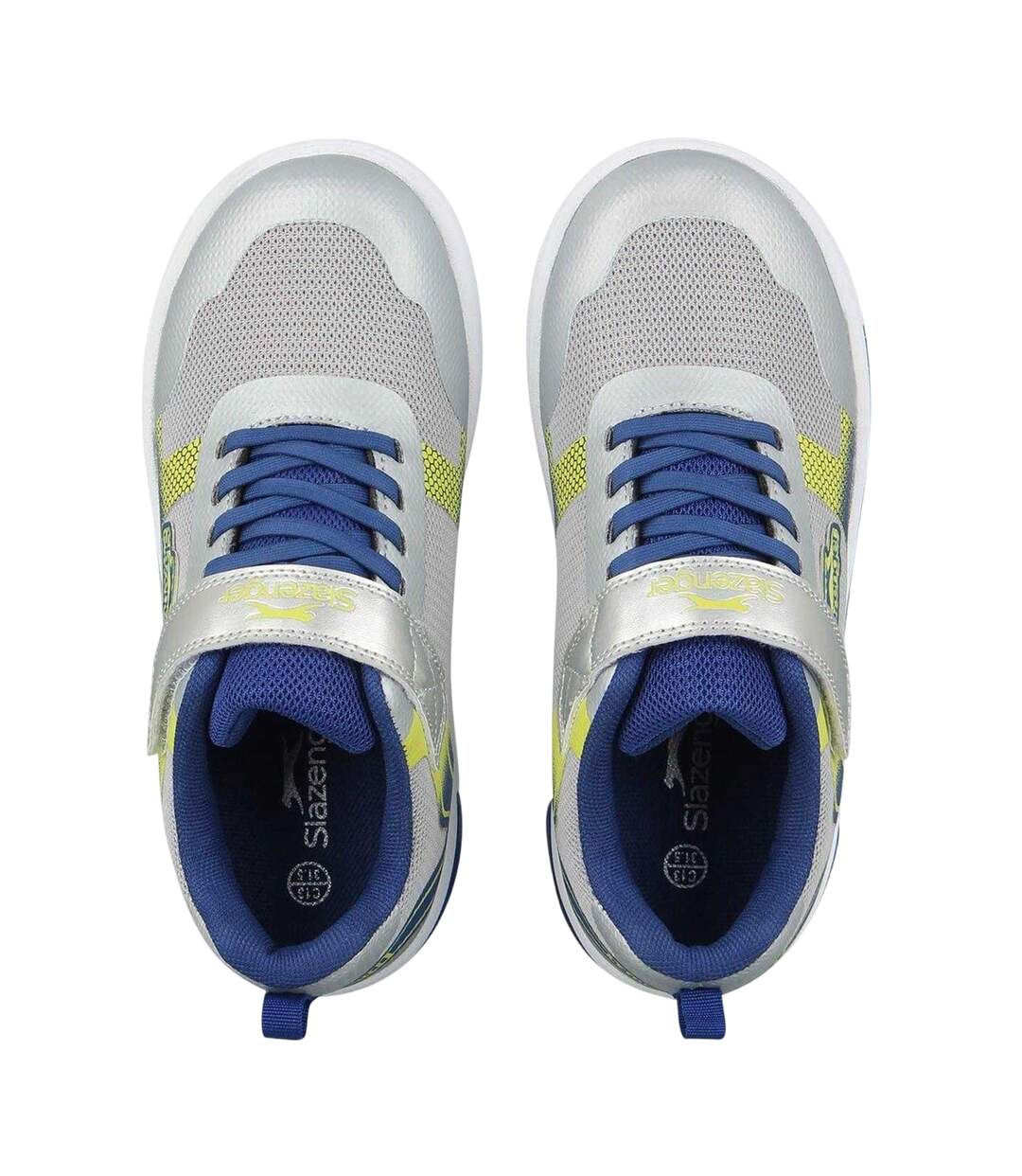 Childrens/kids Go 2.0 Light Up Trainers Silver Blue Slazenger-3