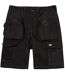 Mens essential stretch holster pocket shorts black Caterpillar