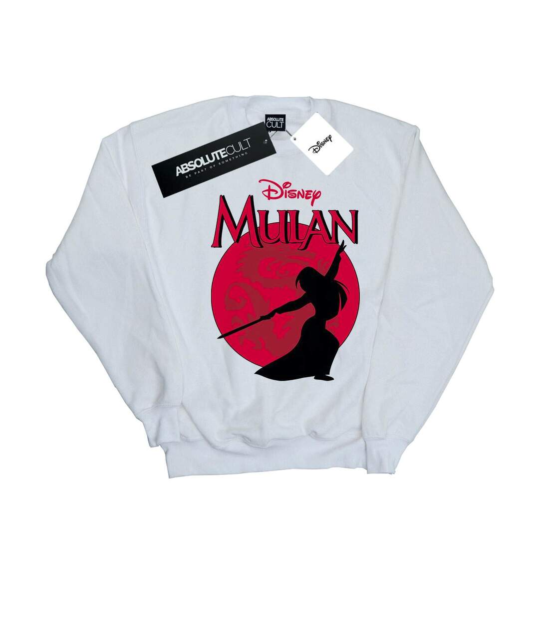 Disney - Sweat MULAN DRAGON SILHOUETTE - Femme (Blanc) - UTBI13831-1